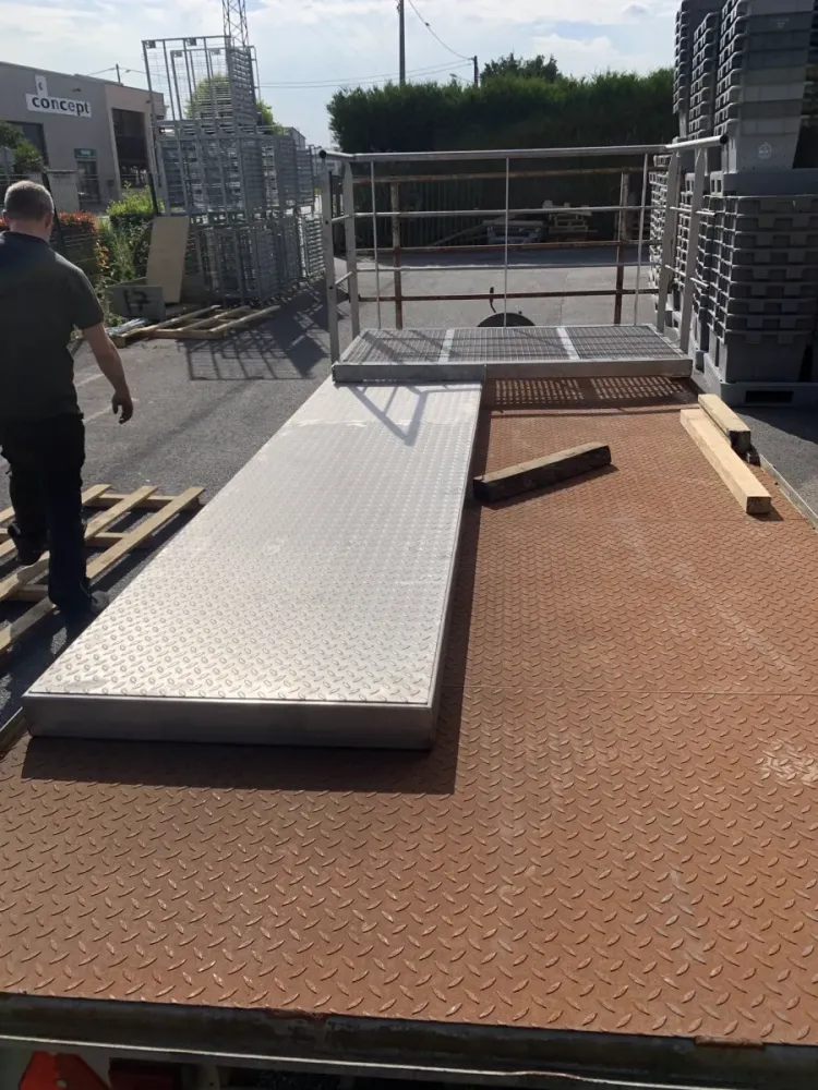 Plateforme inox