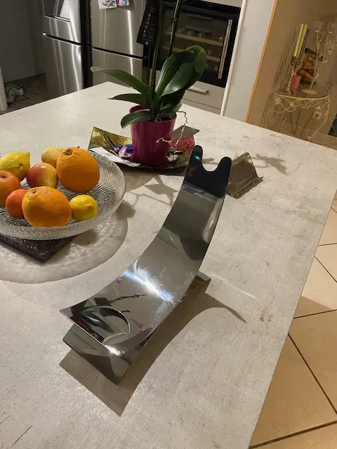 support bouteille inox